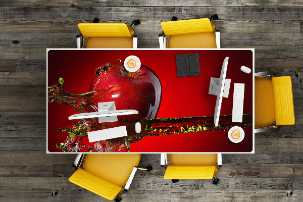 Tapis de bureau Pomme rouge