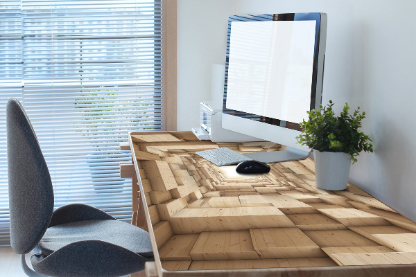 Protège bureau Bois d'abstraction