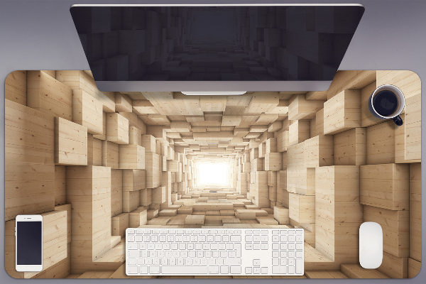 Protège bureau Bois d'abstraction