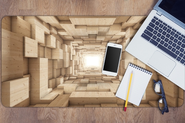 Protège bureau Bois d'abstraction