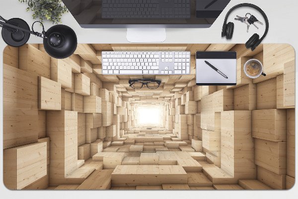 Protège bureau Bois d'abstraction