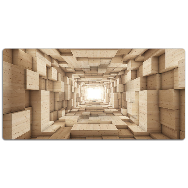 Protège bureau Bois d'abstraction