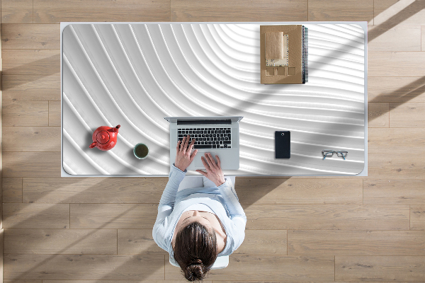 Tapis de bureau Gourmet blanc