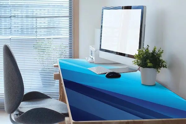 Sous-main bureau Passage bleu
