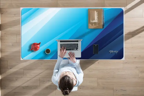 Sous-main bureau Passage bleu