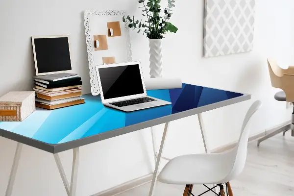 Sous-main bureau Passage bleu