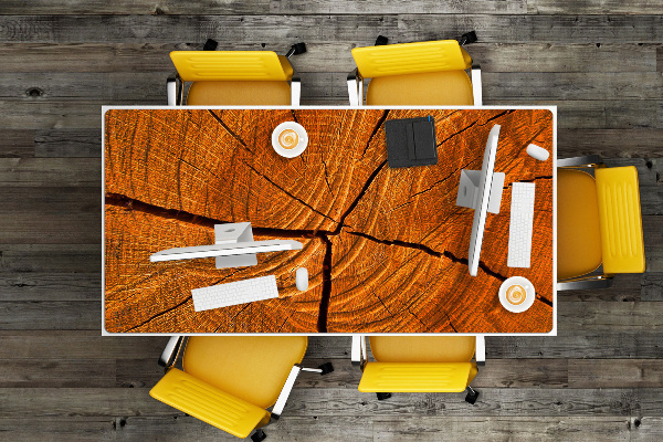 Sous main de bureau Tronc d'arbre