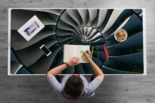 Sous main de bureau Escaliers