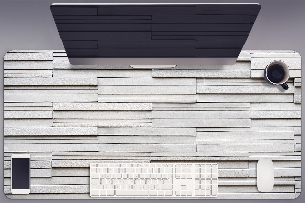 Sous main de bureau Planches blanches