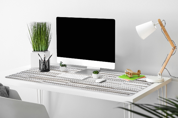 Sous main de bureau Planches blanches