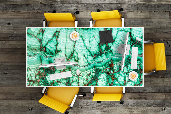 Sous main de bureau Turquoise en marbre