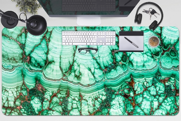 Sous main de bureau Turquoise en marbre