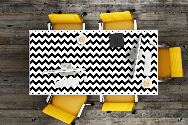 Tapis de bureau Route noire