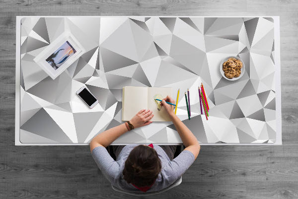 Sous-main bureau Abstraction grise