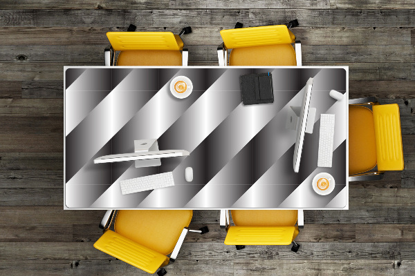 Tapis de bureau Panier métallique