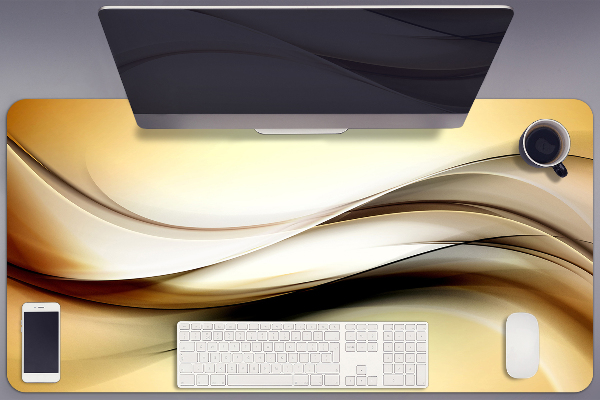 Sous-main bureau Abstraction beige