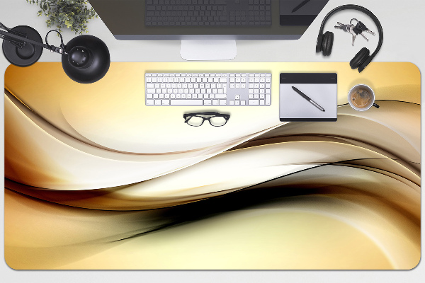 Sous-main bureau Abstraction beige