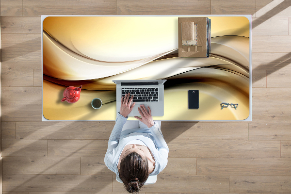 Sous-main bureau Abstraction beige