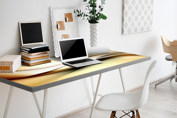 Sous-main bureau Abstraction beige