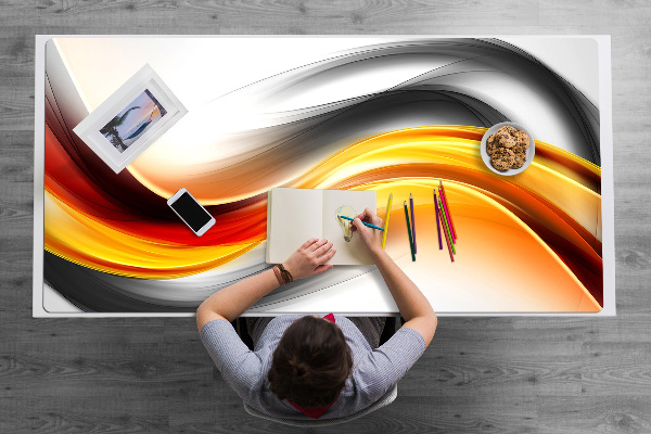 Sous-main bureau Oranges d'abstraction
