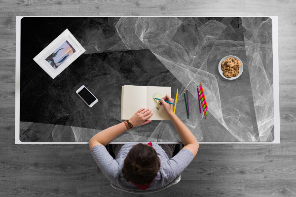 Sous-main bureau Abstraction de graphite