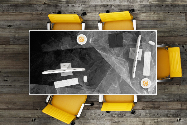 Sous-main bureau Abstraction de graphite