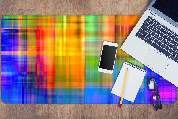 Sous-main bureau Treillis coloré
