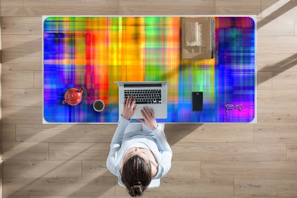 Sous-main bureau Treillis coloré
