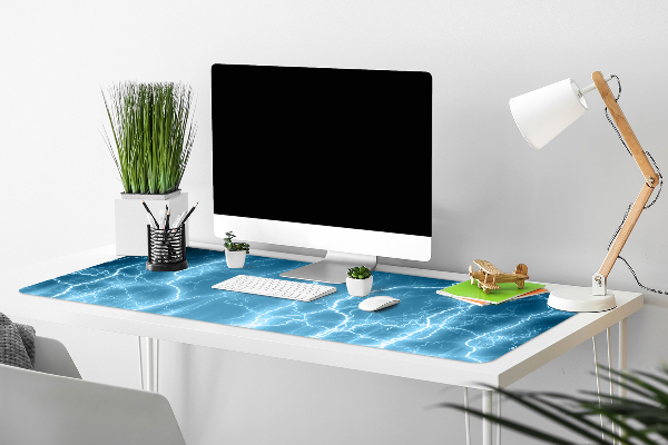 Sous-main bureau Lightning bleu