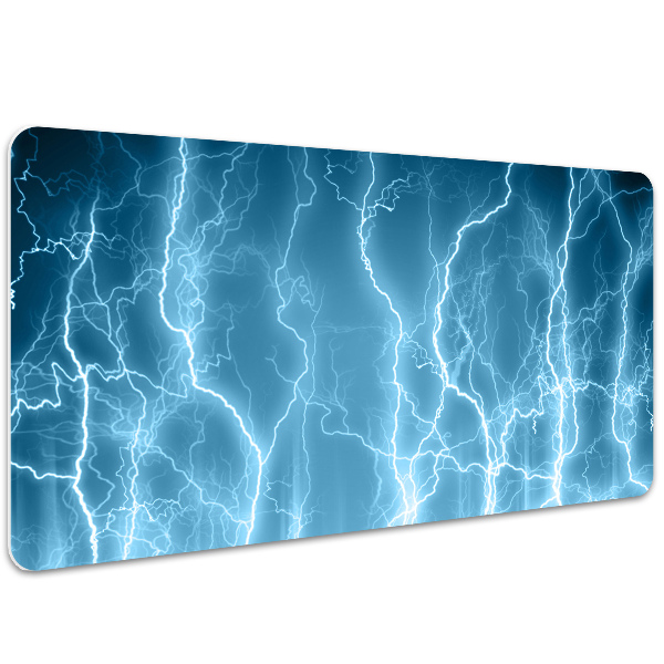 Sous-main bureau Lightning bleu
