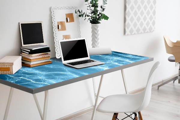 Sous-main bureau Lightning bleu