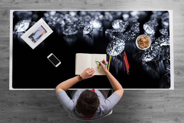Sous main de bureau Diamants