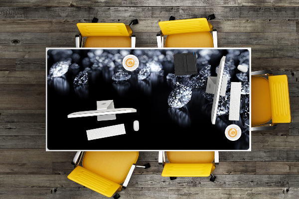 Sous main de bureau Diamants