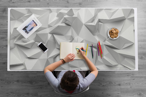 Sous-main bureau Abstraction