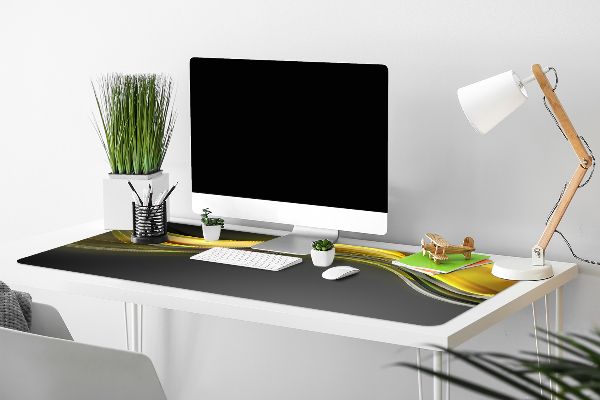 Sous-main bureau Abstraction jaune