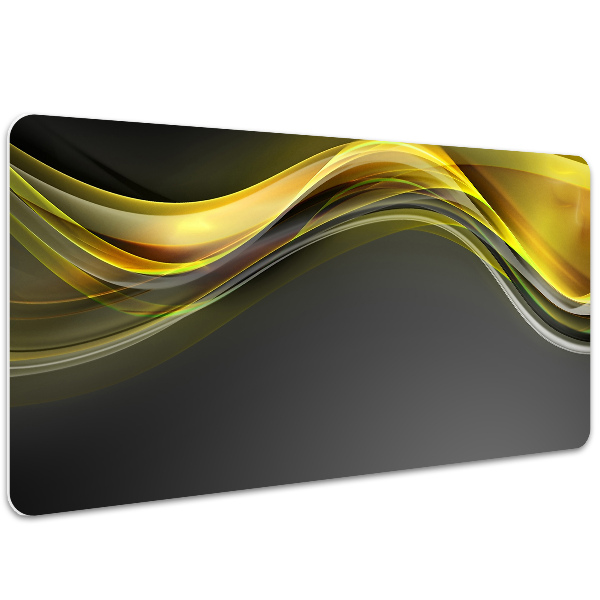 Sous-main bureau Abstraction jaune