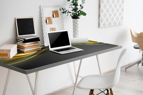 Sous-main bureau Abstraction jaune