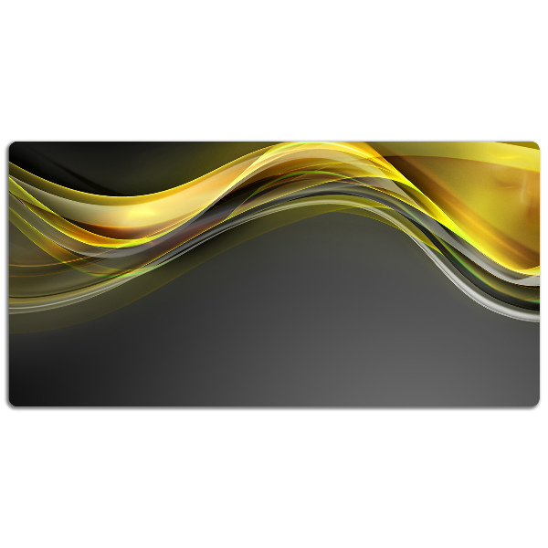 Sous-main bureau Abstraction jaune