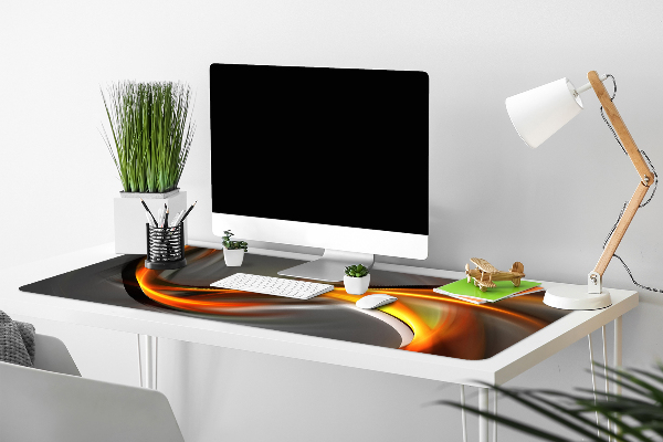 Sous-main bureau Abstraction orange