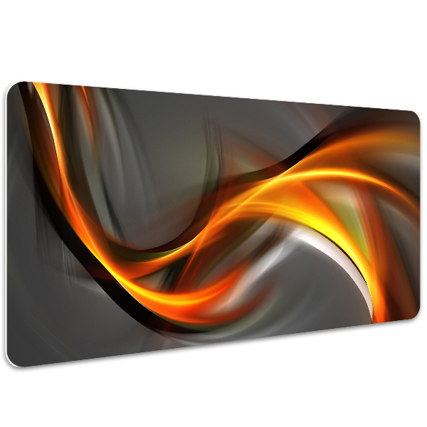 Sous-main bureau Abstraction orange