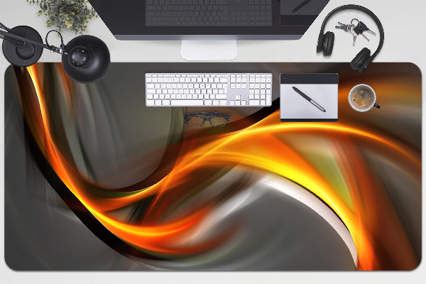 Sous-main bureau Abstraction orange