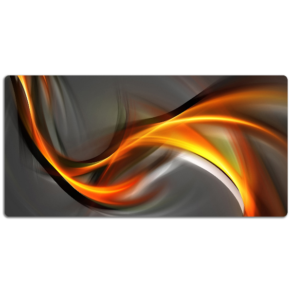 Sous-main bureau Abstraction orange