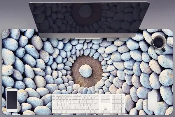 Sous main de bureau Cercle de pierres