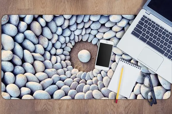 Sous main de bureau Cercle de pierres