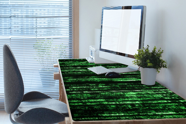 Sous main de bureau Signes verts