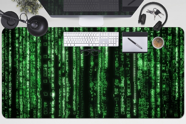 Sous main de bureau Signes verts