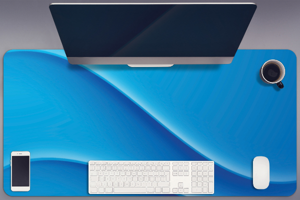 Sous-main bureau Abstraction bleue