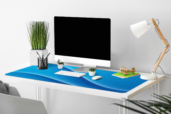 Sous-main bureau Abstraction bleue