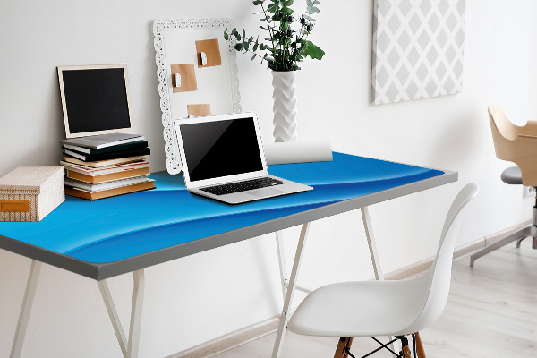 Sous-main bureau Abstraction bleue