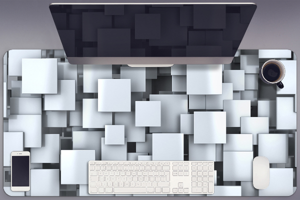 Tapis de bureau Tampons gris